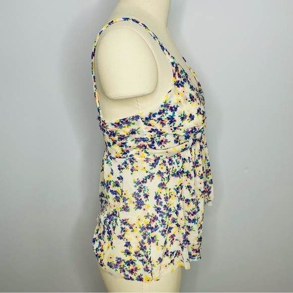 Express Floral Baby-Doll Style Flowy Tank Top- Size M - Picture 2 of 4